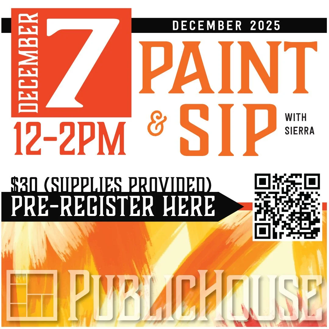 December Paint N' Sip with Sierra: December 7 at PublicHouse