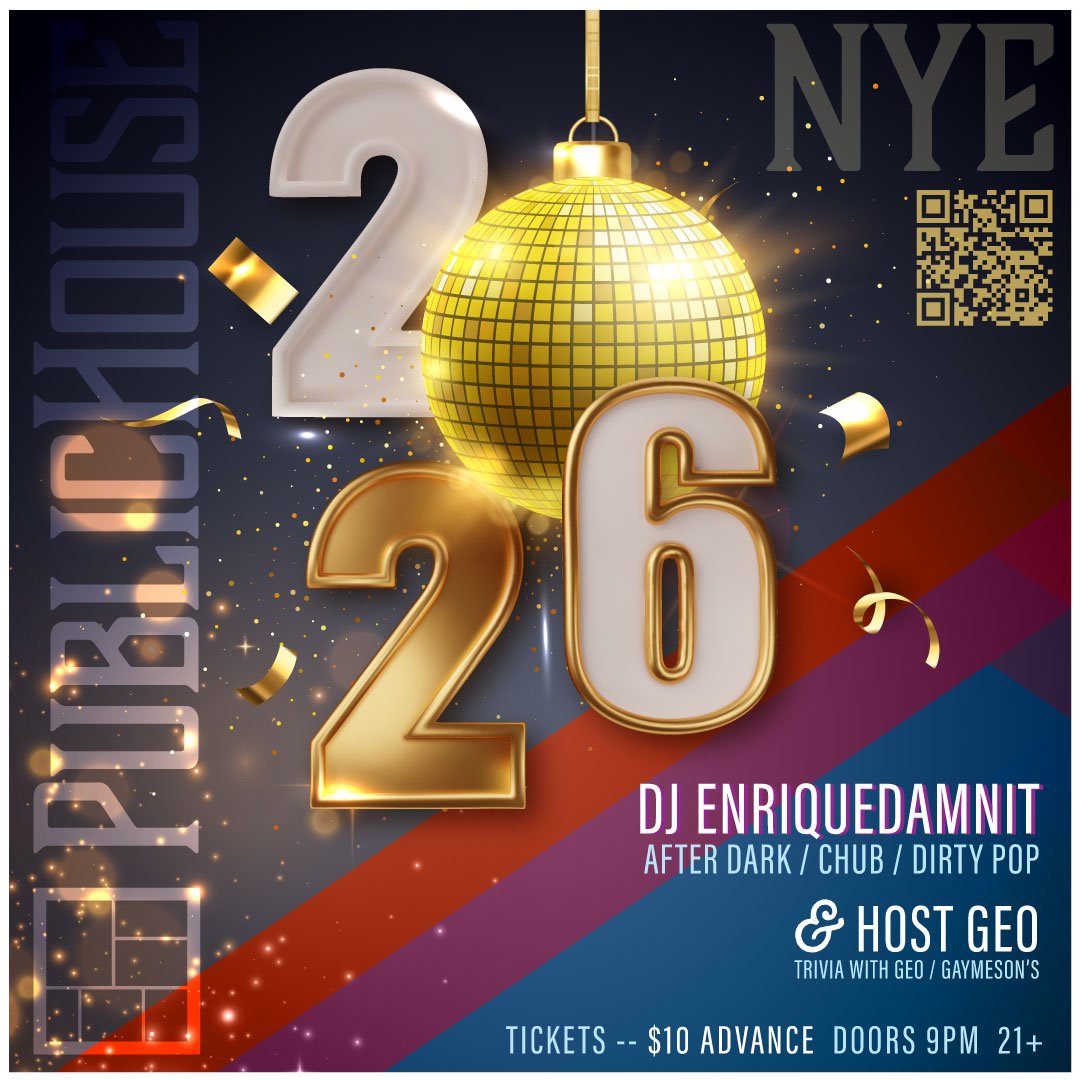 Ring in 2026 at PublicHouse: Wednesday, December 31.