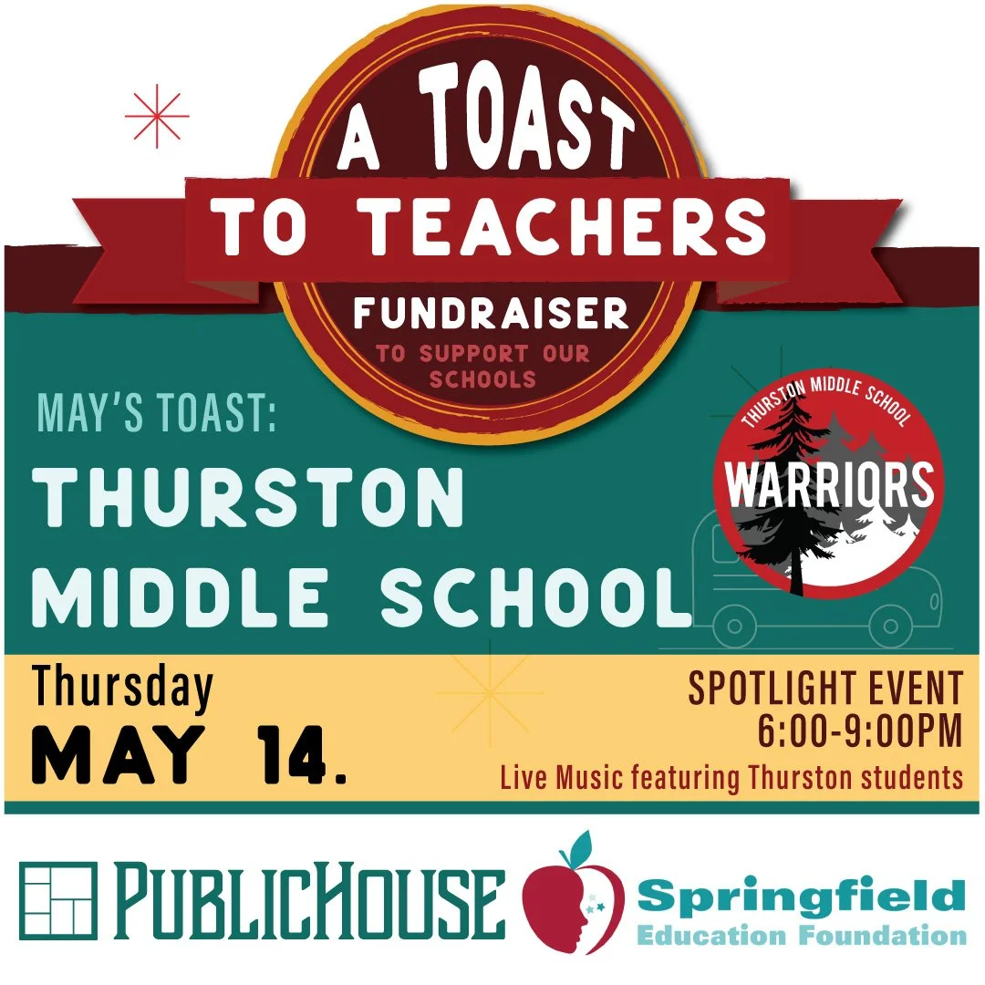 Toast to Teachers Fundraiser for Thurston Middle School