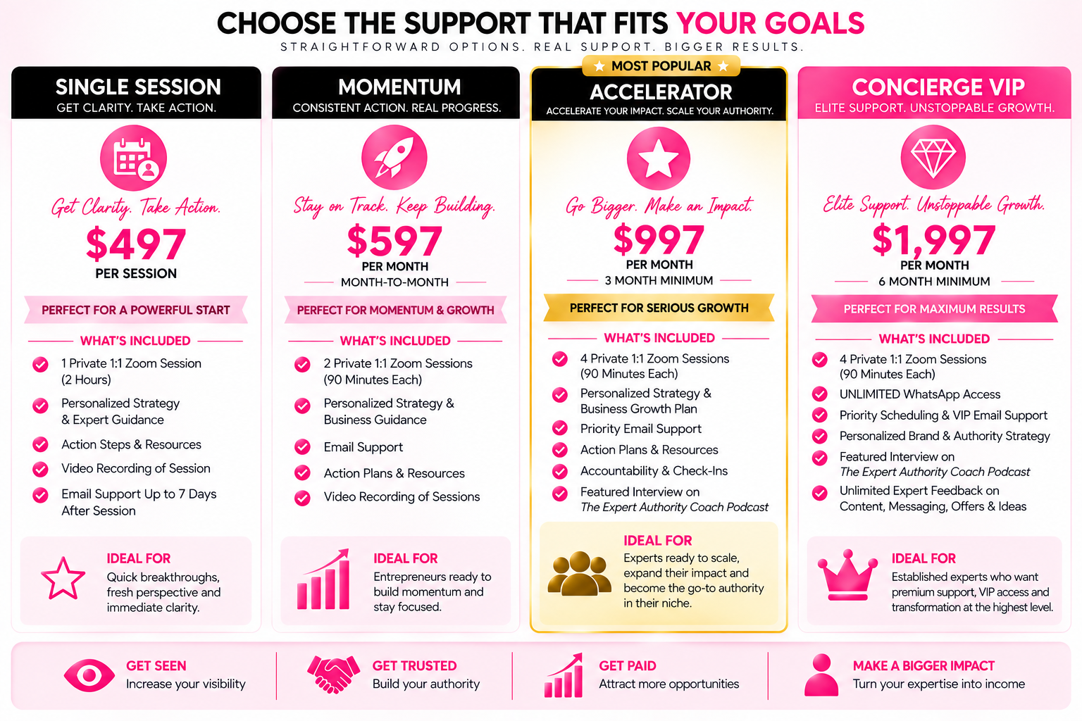 The Expert Authority Coach Available Coaching Programs