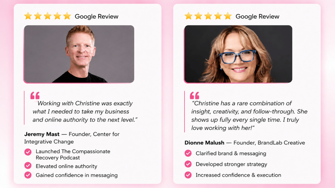 5 Star Google Reviews for Christine Blosdale