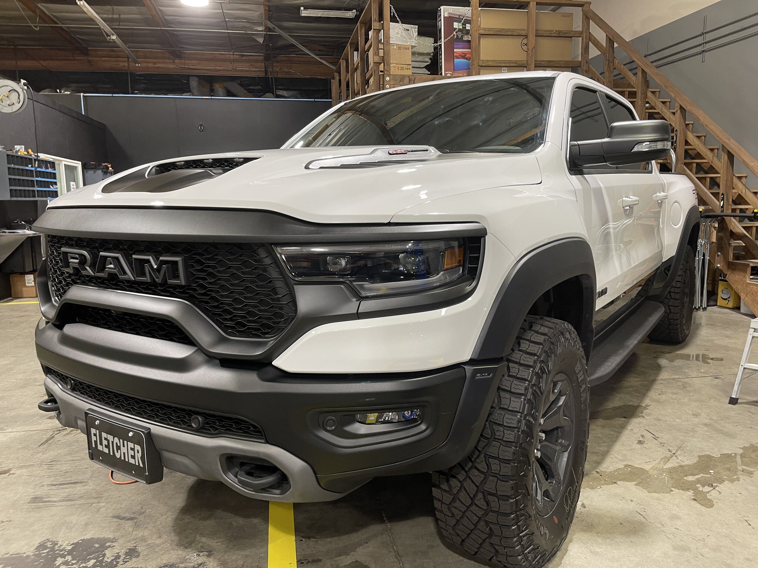 2021 Ram TRX (Bright White Clear-Coat and Diamond Black Crystal Pearl-Coat)