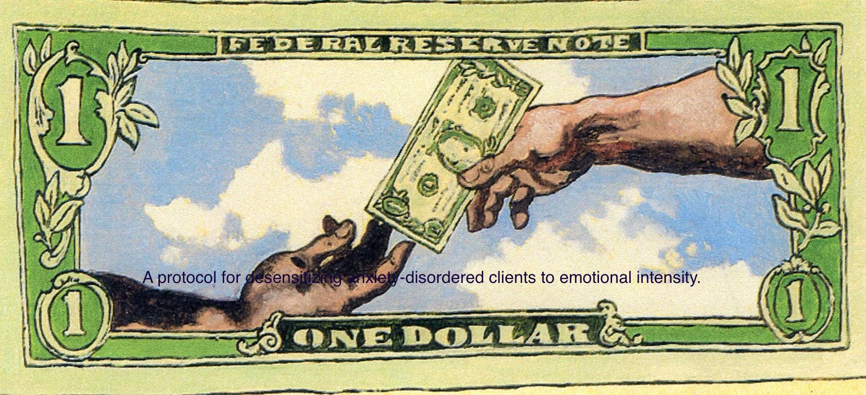 the portable blessings ledger -- god giving money to humans (in living color)