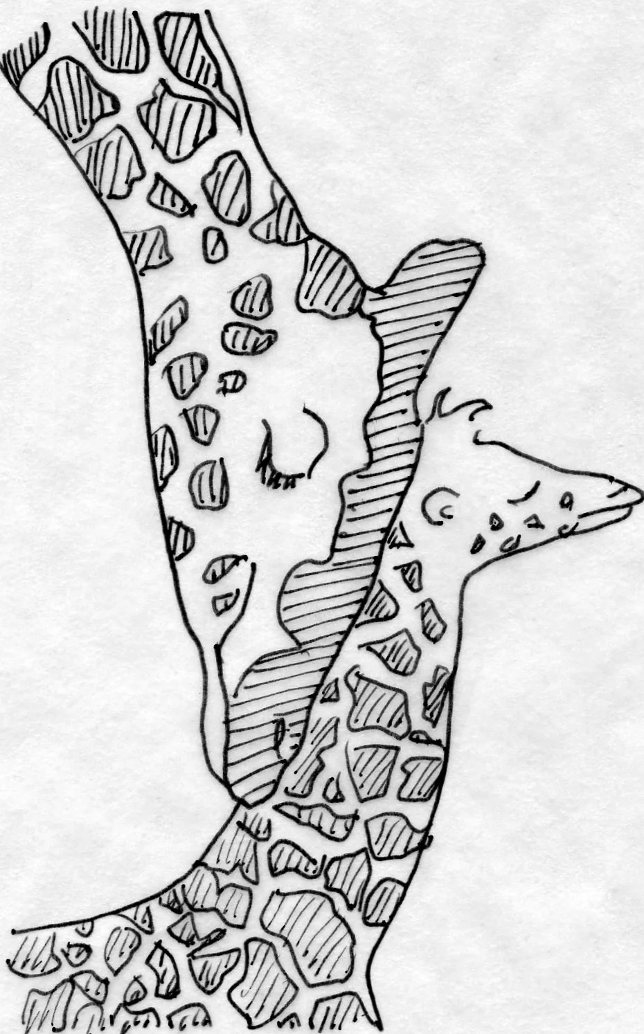 #10: giraffe love, mother and child