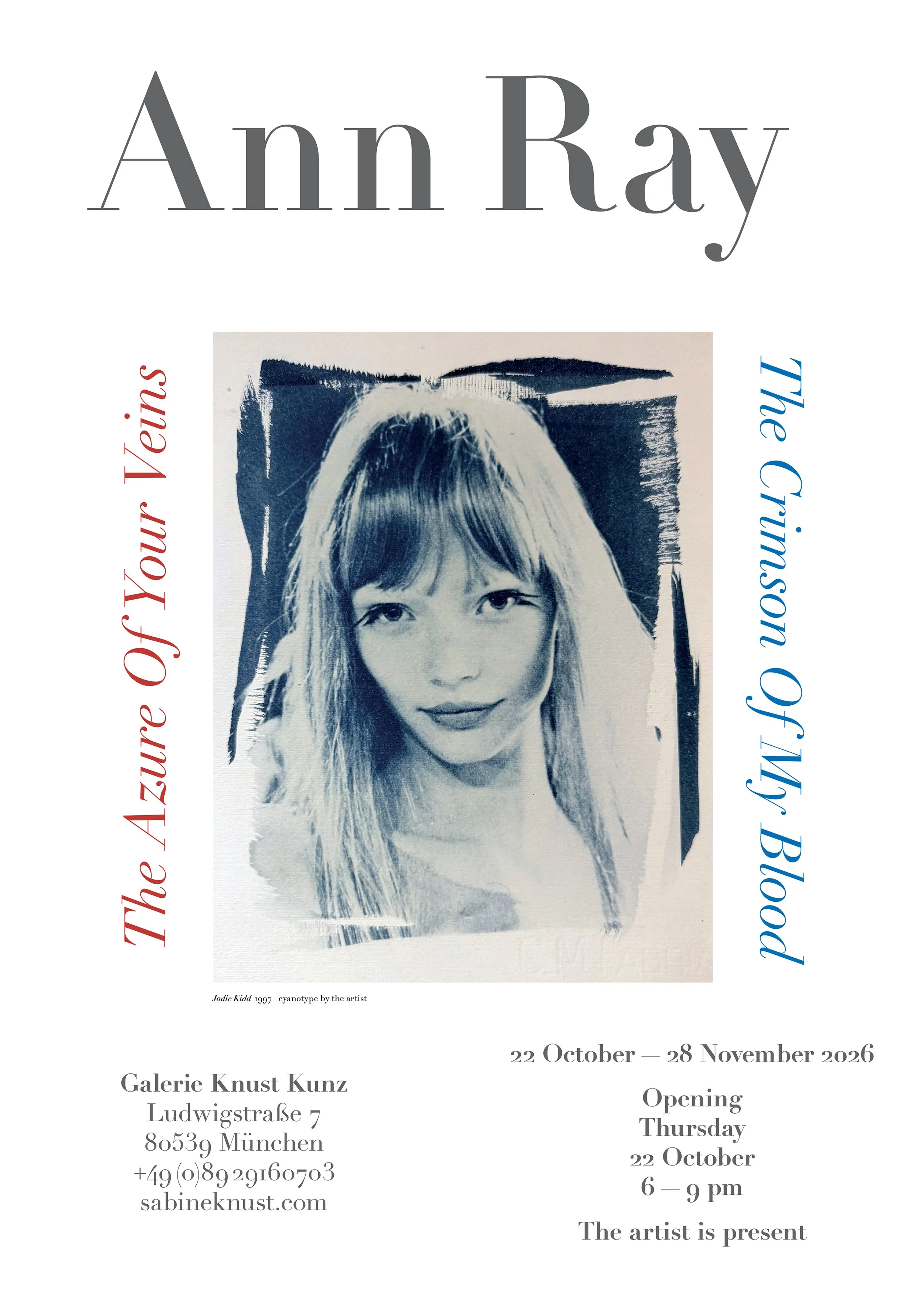 Exhibition : THE AZURE OF YOUR VEINS, THE CRIMSON OF MY BLOOD