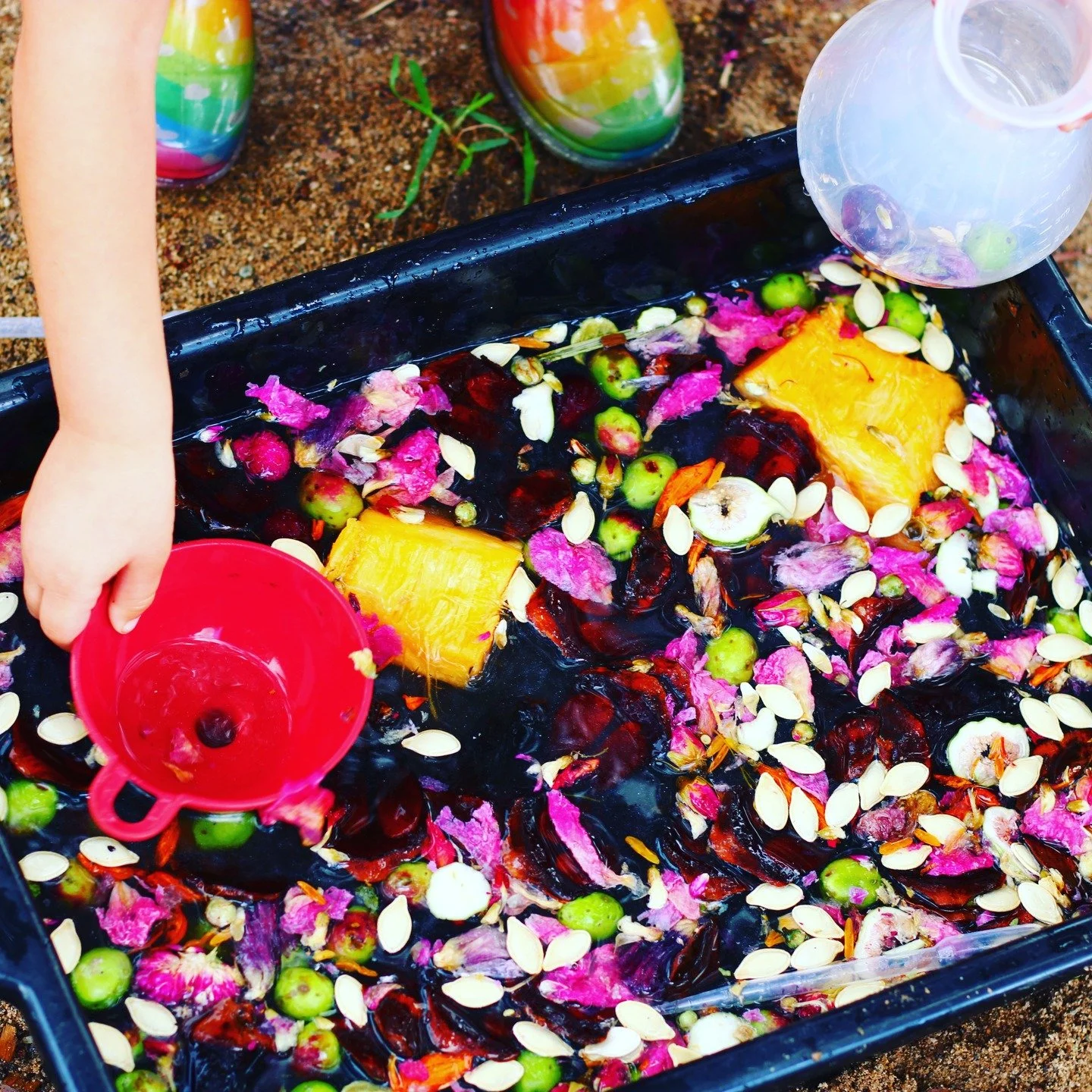 Our teachers put so much magic, creativity and heart into the play invitations they create for the children each day - Here is our Pumpkin Potion Making invitation! This simple, yet magical activity promotes understanding of science and math concepts