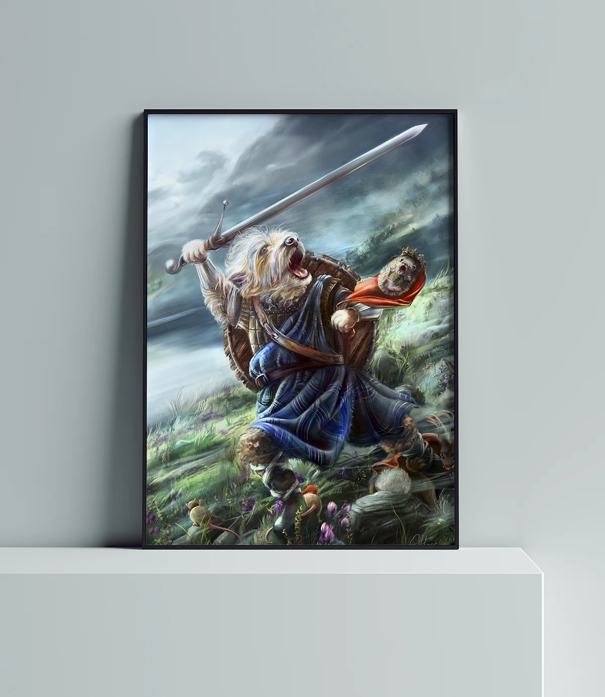 Framed Animals From History Print