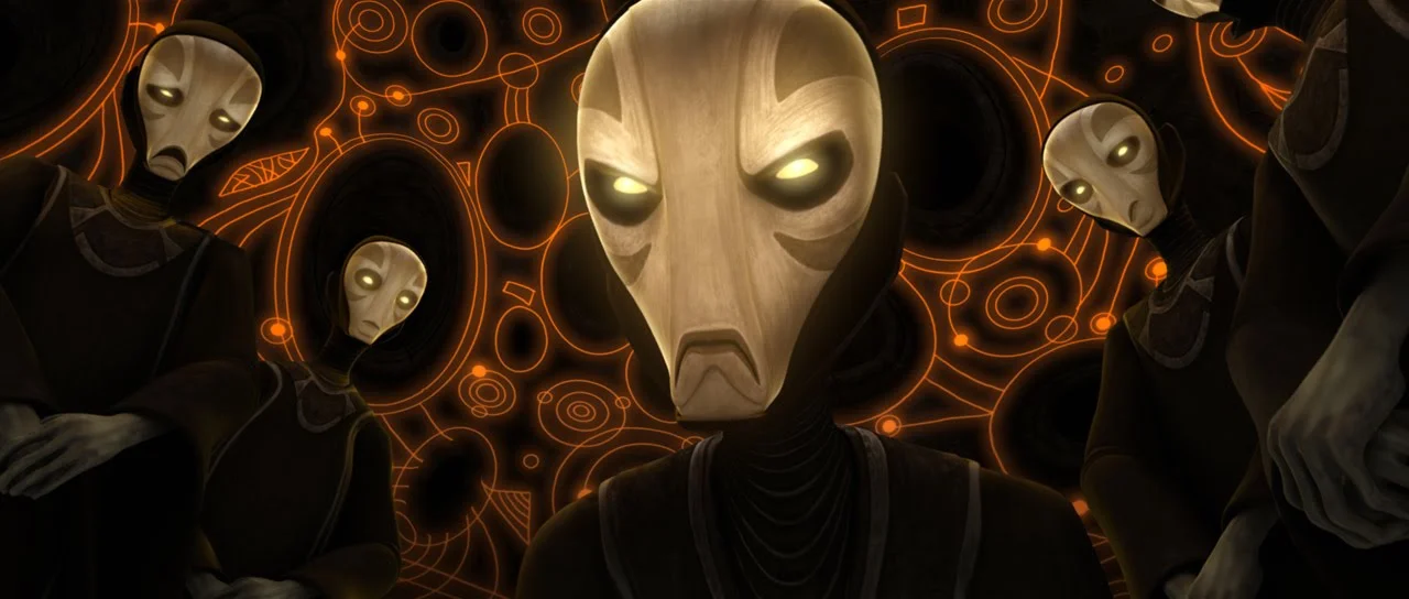 The Priestesses as seen in 'Star Wars: The Clone Wars' Season 6 The Lost Missions Ep 12: Destiny' (Used as repersentation for 'The Whills' Not as proof that they are 'The Whills')
