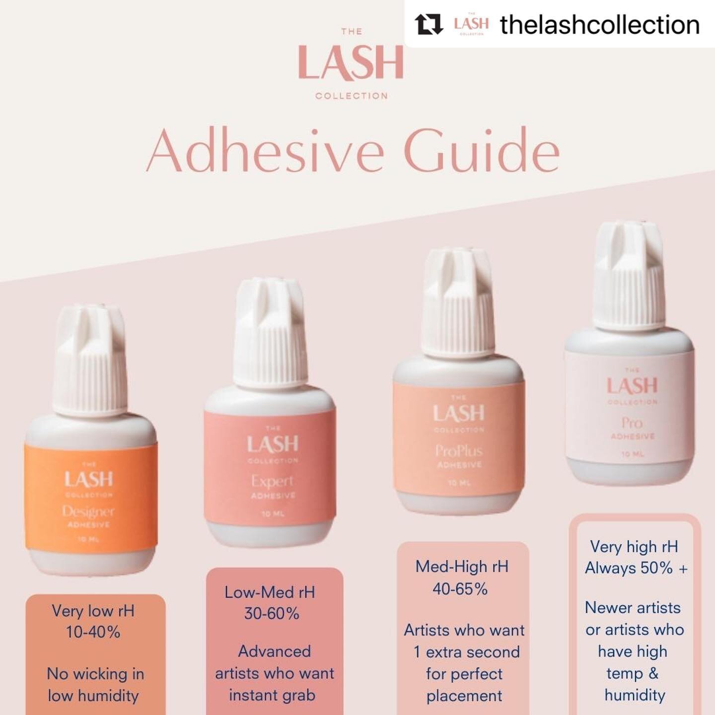 #Repost @thelashcollection with @make_repost
・・・
Which adhesive is best for me?⁠
We are happy to give a personalized recommendation, but here's our handy guide to know at a glance which of our high-performance formulas is best for you.⁠
🖤⁠
🖤⁠
🖤⁠
#