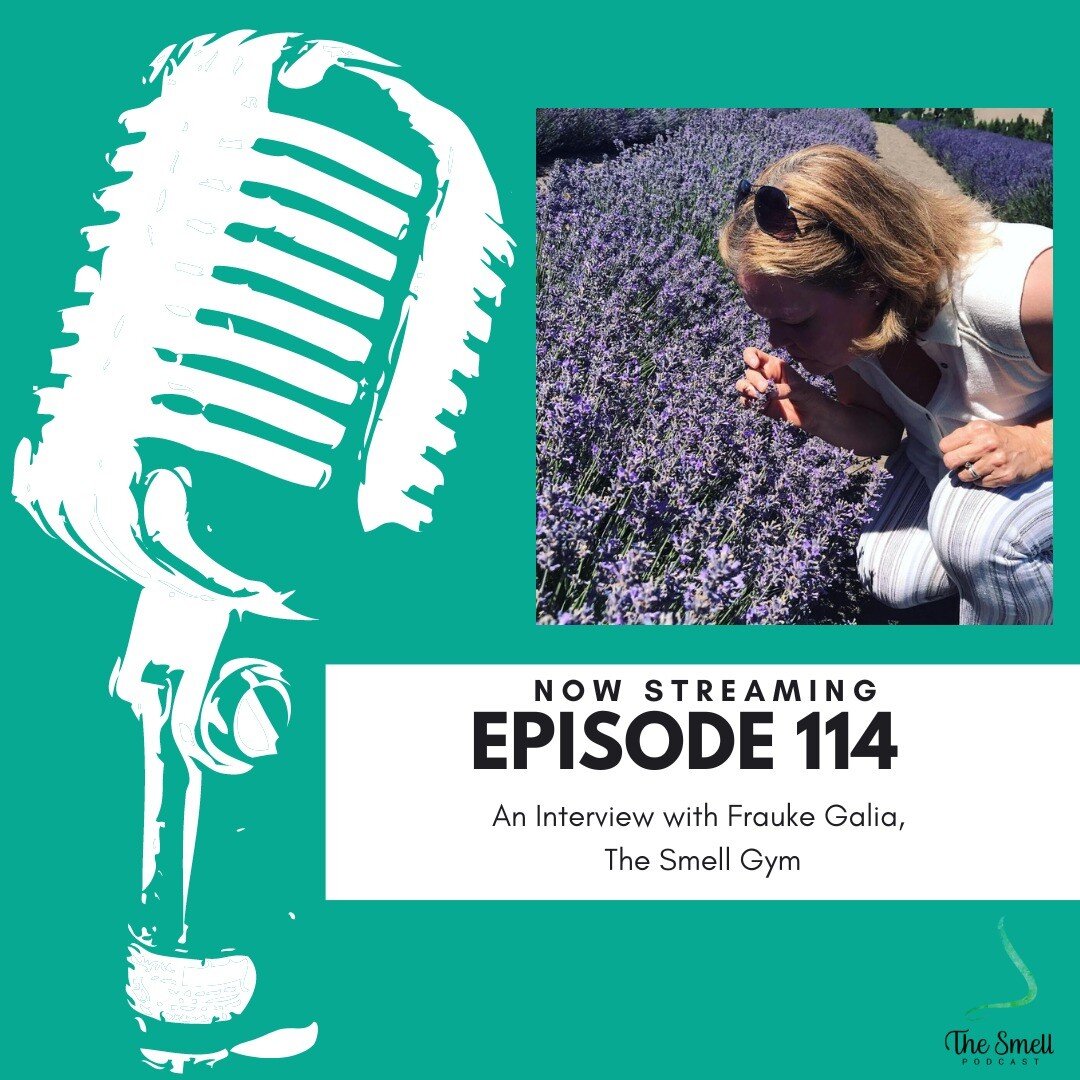 Episode 114 is now streaming! 🎧

In this episode, I chat with Frauke Galia, owner of The Smell Gym! 

Listen now! 

#anosmiaawareness #smell #smelltraining