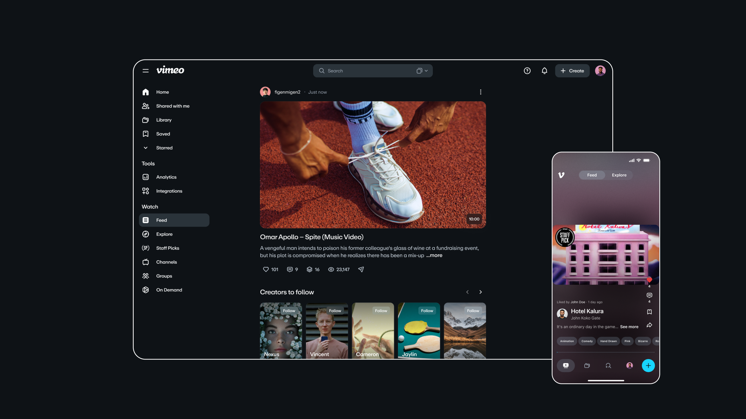 Vimeo — feed
