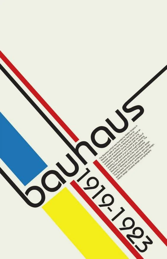 Bauhaus school of design inspired a whole new trend in typography and visual design. Something discovered at MoMA at NGV.