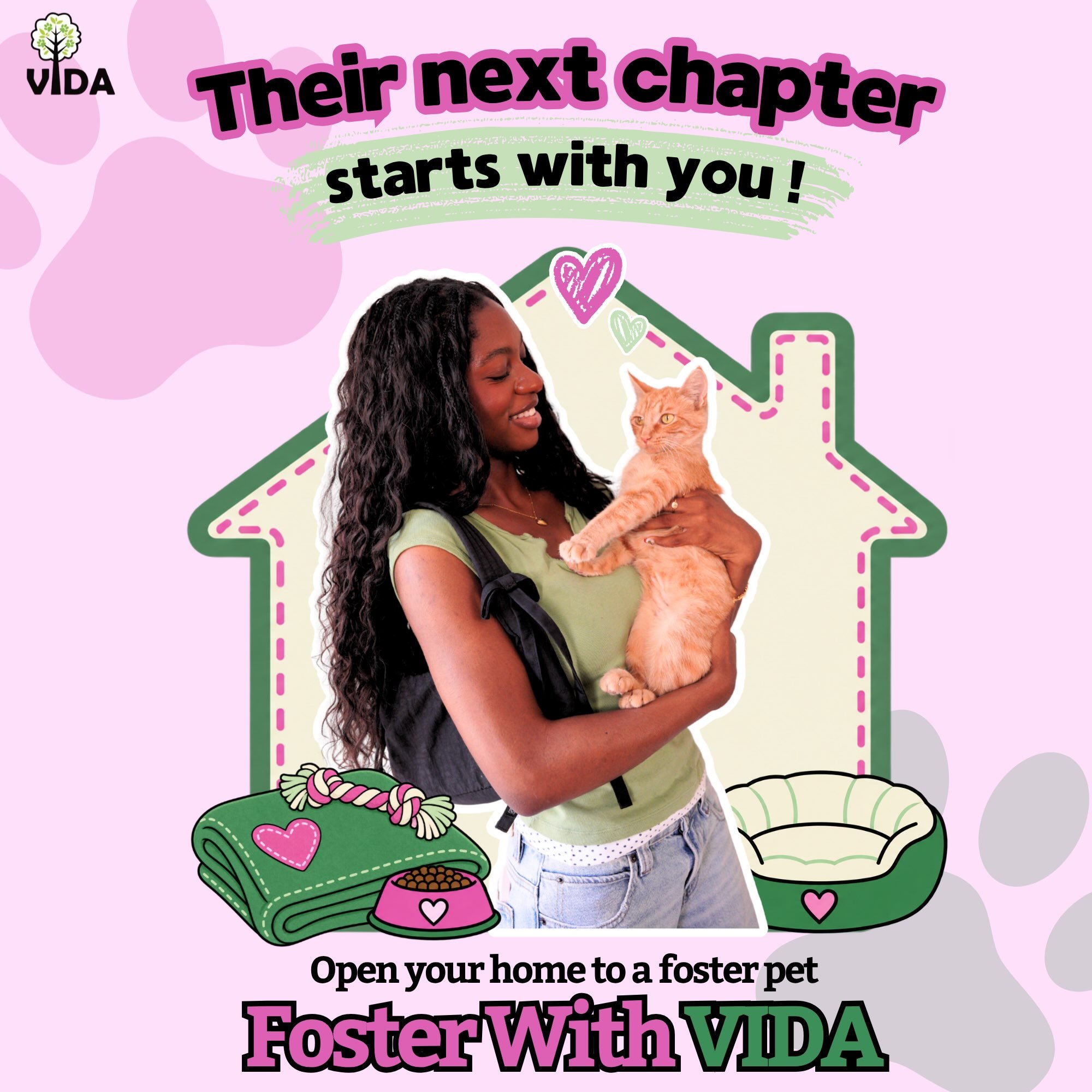 Can't adopt? Try fostering! You can still make a life-changing difference for an animal in need. 

📍 Rowland Heights, CA
✉️adoptions@vida4animals.org
📋Apply vida4animals.org

Ask about our low-cost vaccinations, spay/neuter, flea control and deworm