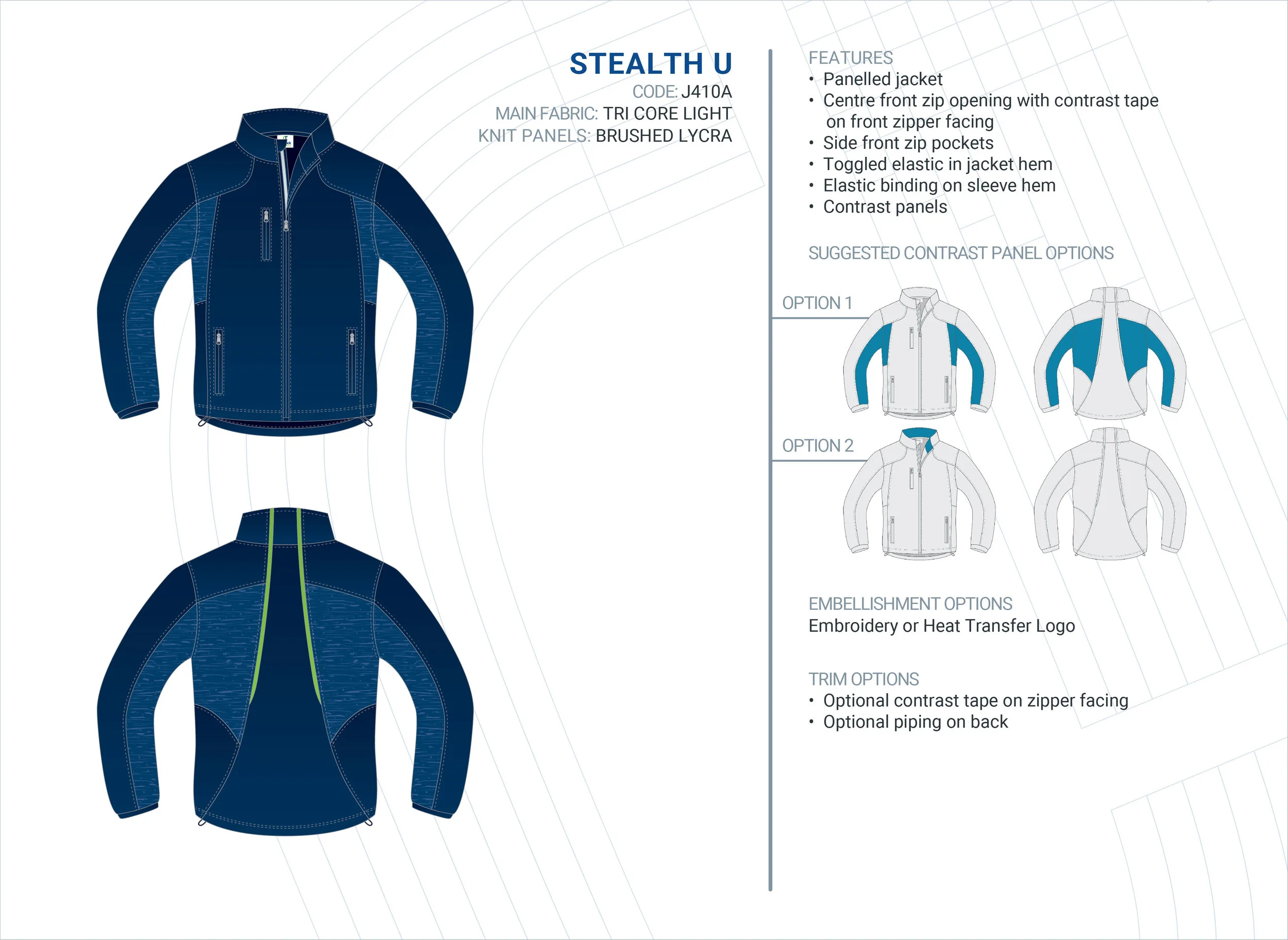 Unisex Stealth Tri-Core Light Jacket