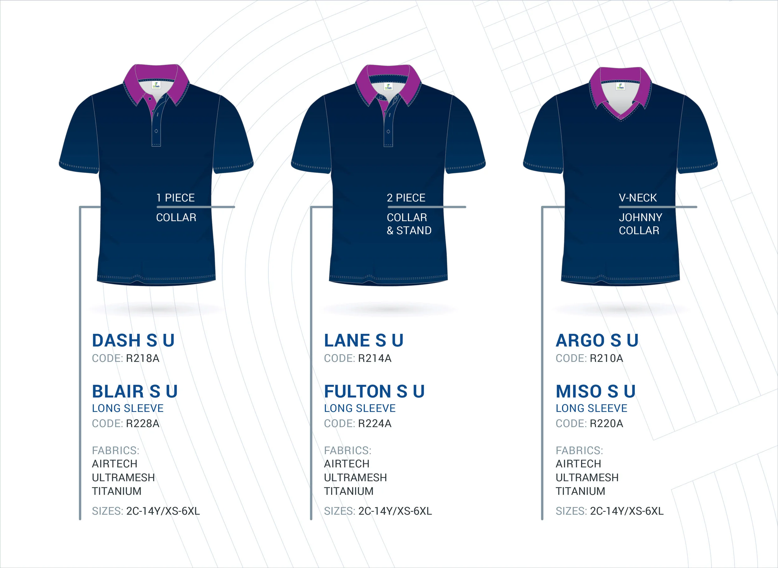 Unisex Set-In Sleeve Polo's