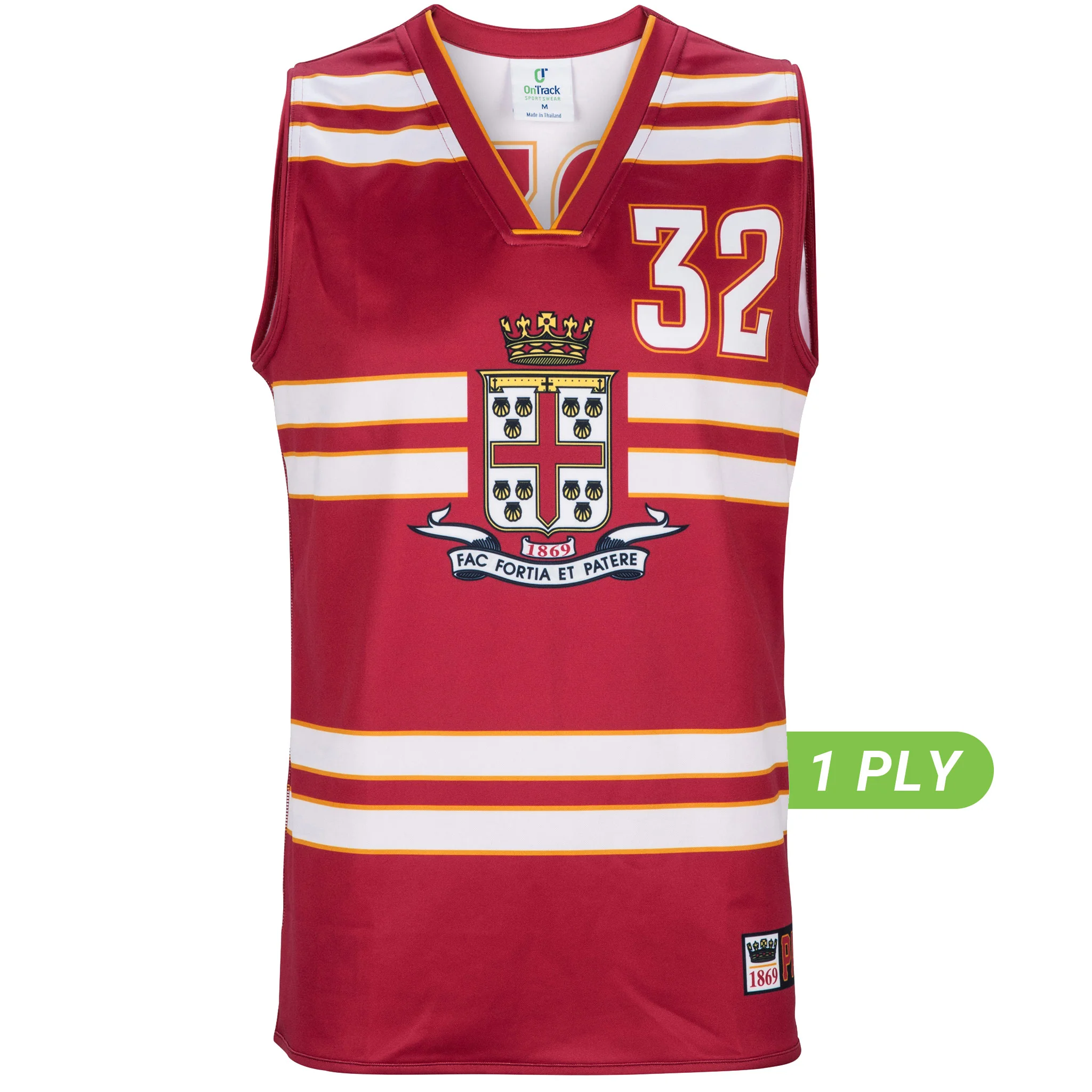 1 PLY Reversible Basketball Singlet