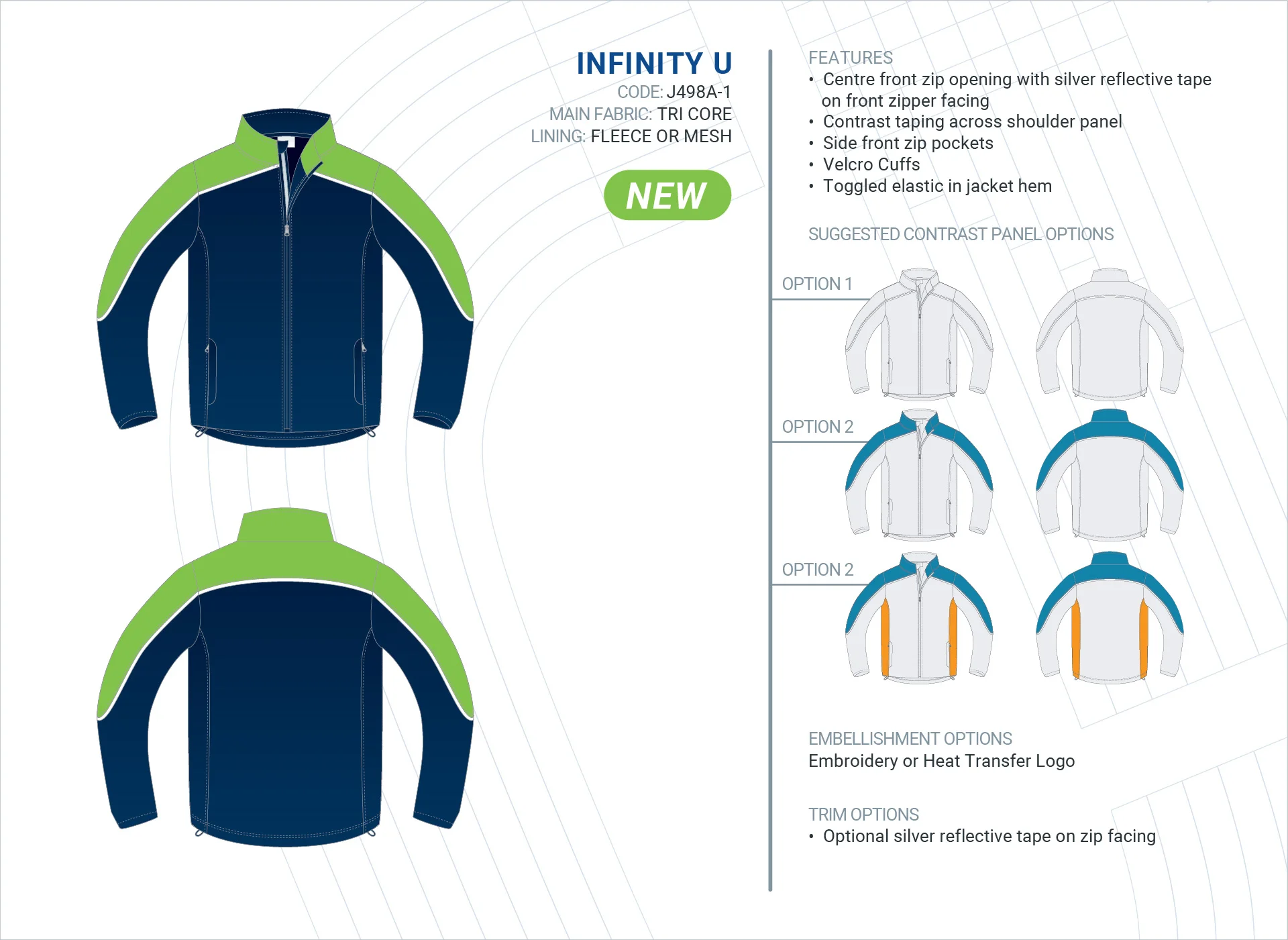 Unisex Infinity Tri-Core Jacket