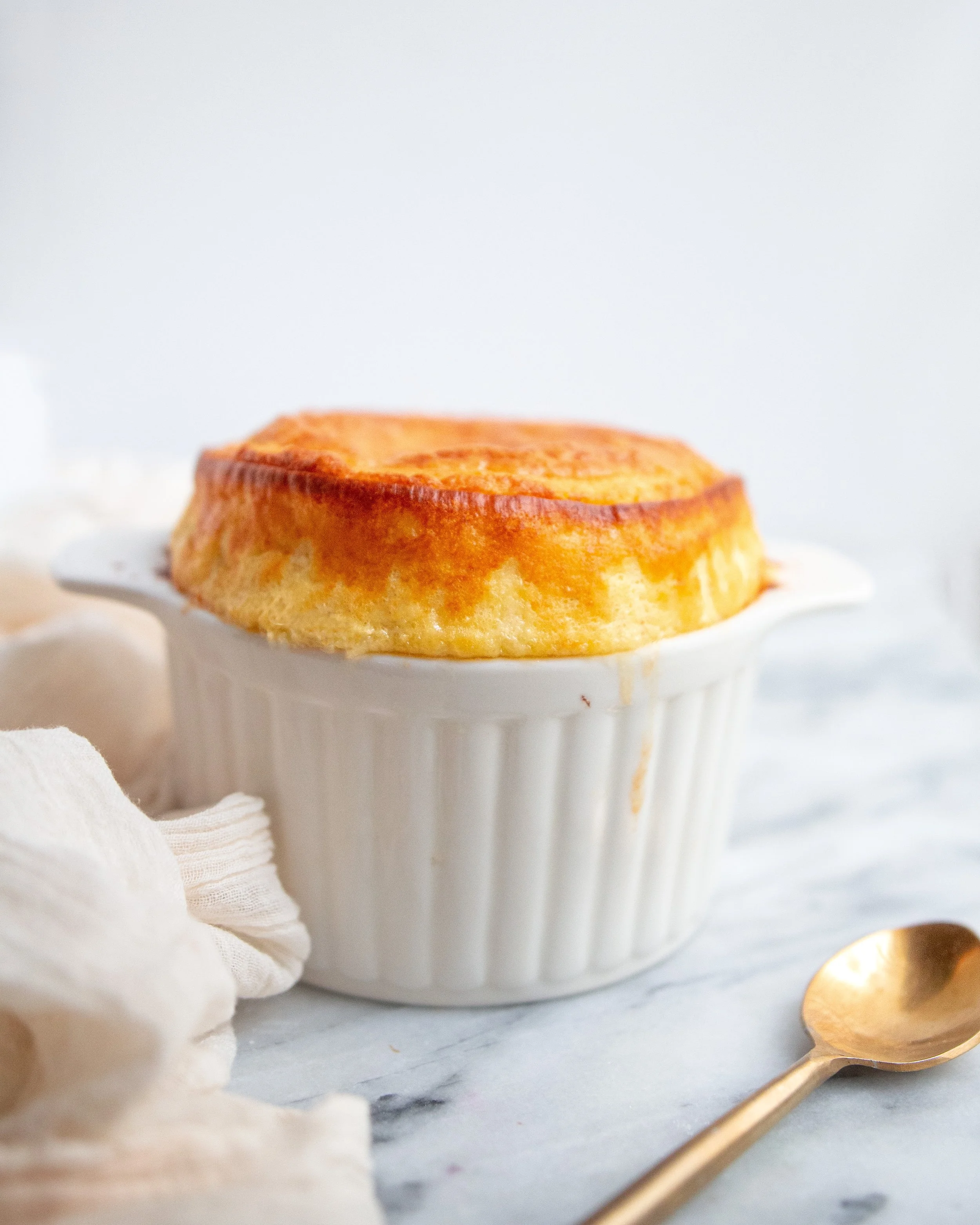 Cauliflower Soufflé with Gruyere Cheese