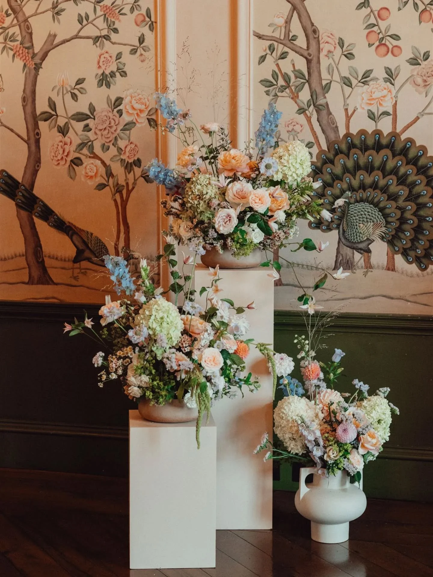 When the romance of the garden meets thoughtful design. Created with intention, seasonality, and a love for just the right amount of joyful wildness 🩷

Temperamental weather meant a last-minute move inside for H + A's beautiful ceremony at The Georg