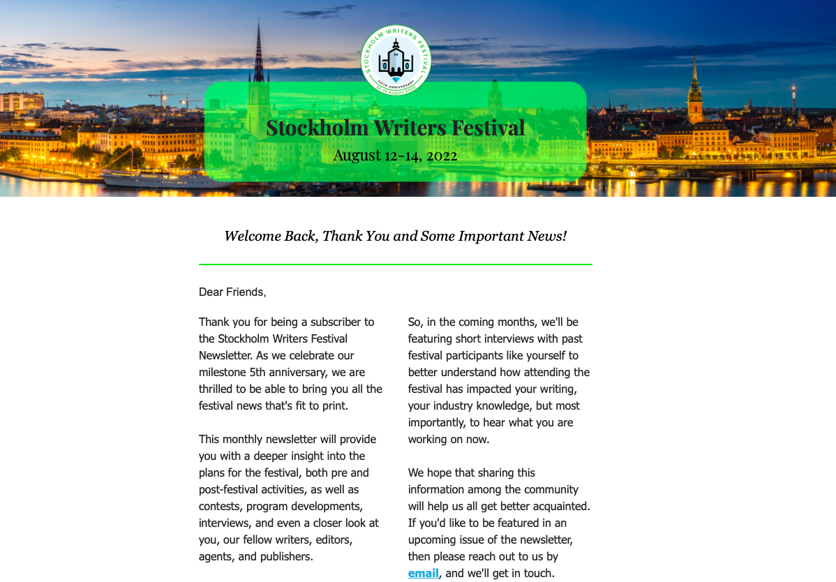 Newsletter - September 25th, 2021