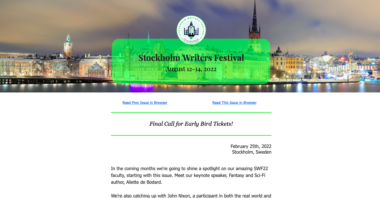 Newsletter - February 25th, 2022