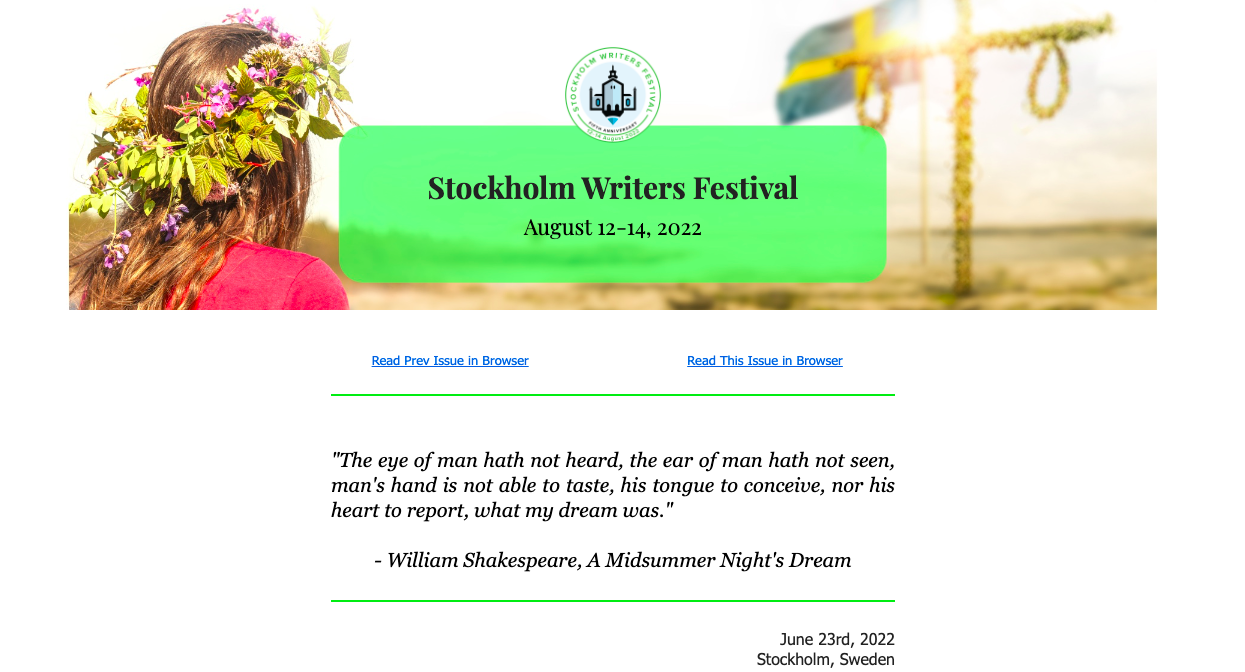 Newsletter - June 23rd, 2022