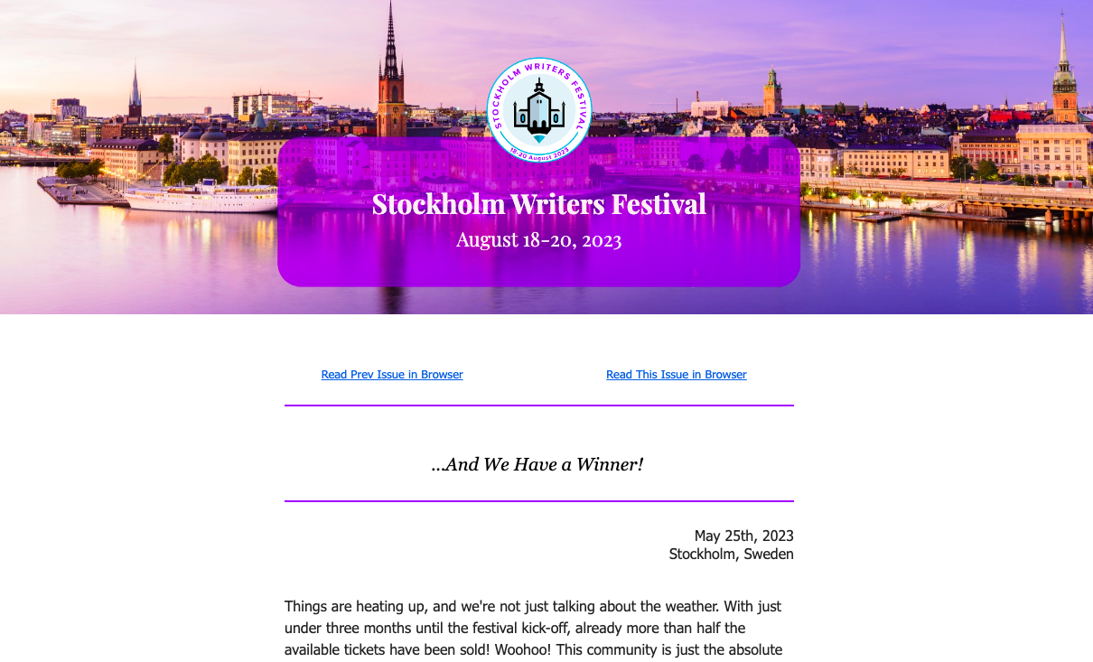 Newsletter - May 25th, 2023