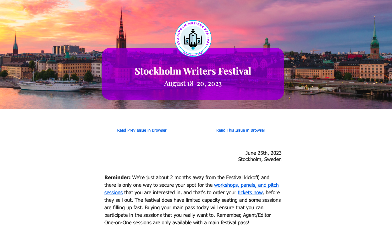 Newsletter - June 25th, 2023