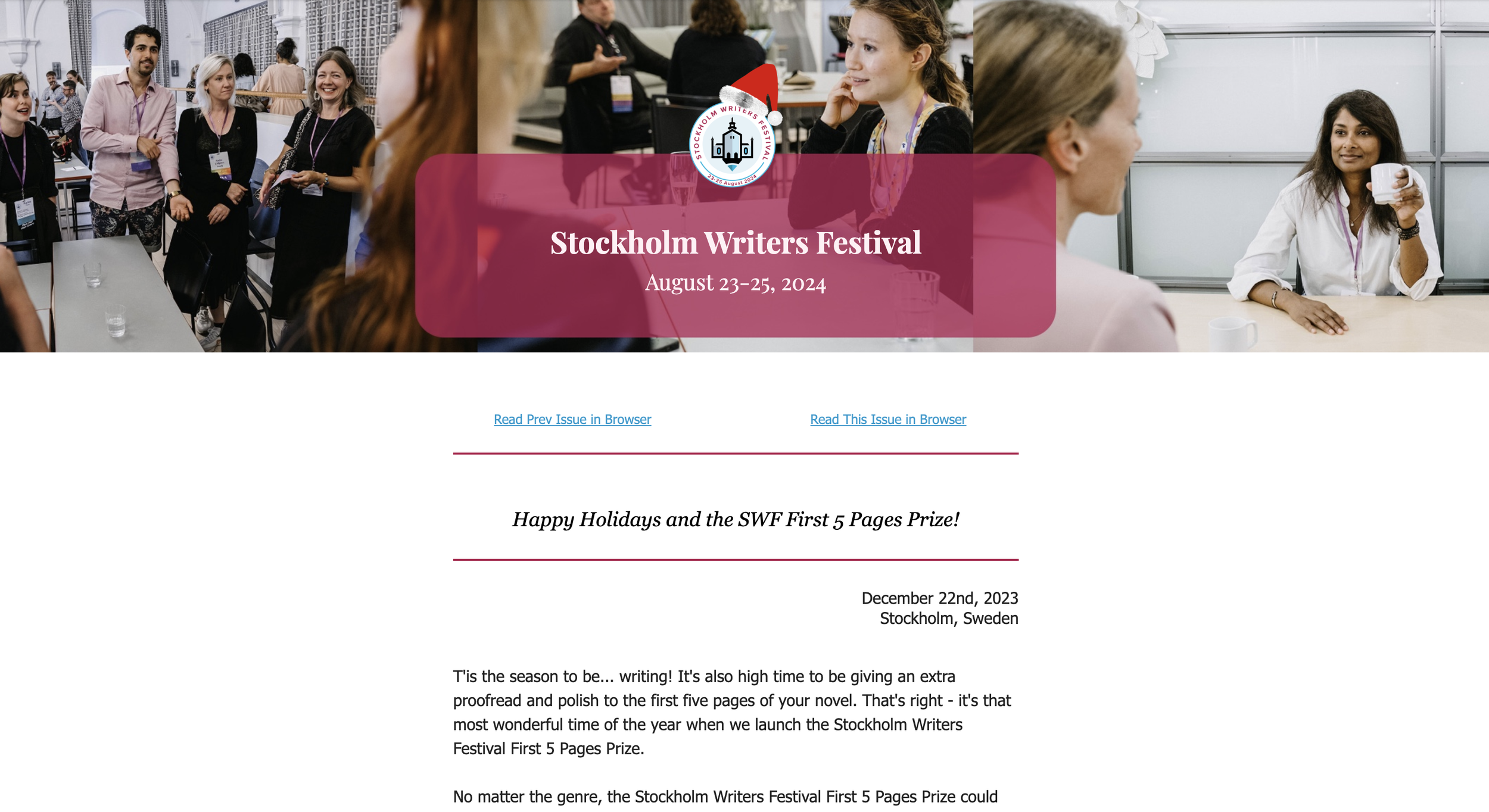 Newsletter - December 22, 2023