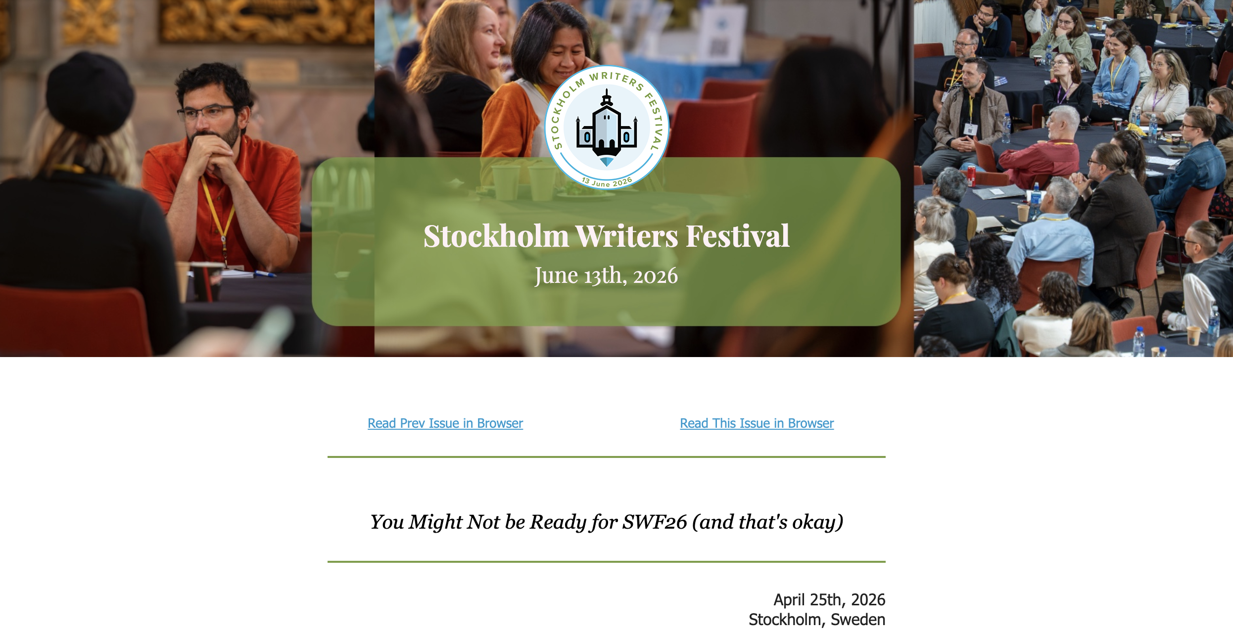 Newsletter - April 25, 2026