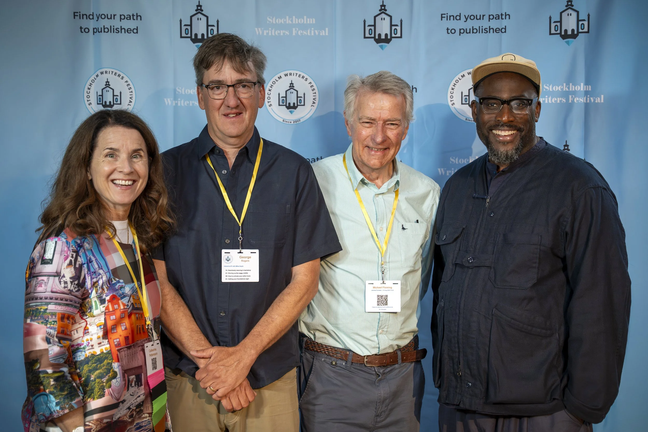 Catherine Pettersson, Michael Fleming, George Rogers and Mike Gayle at SWF2025
