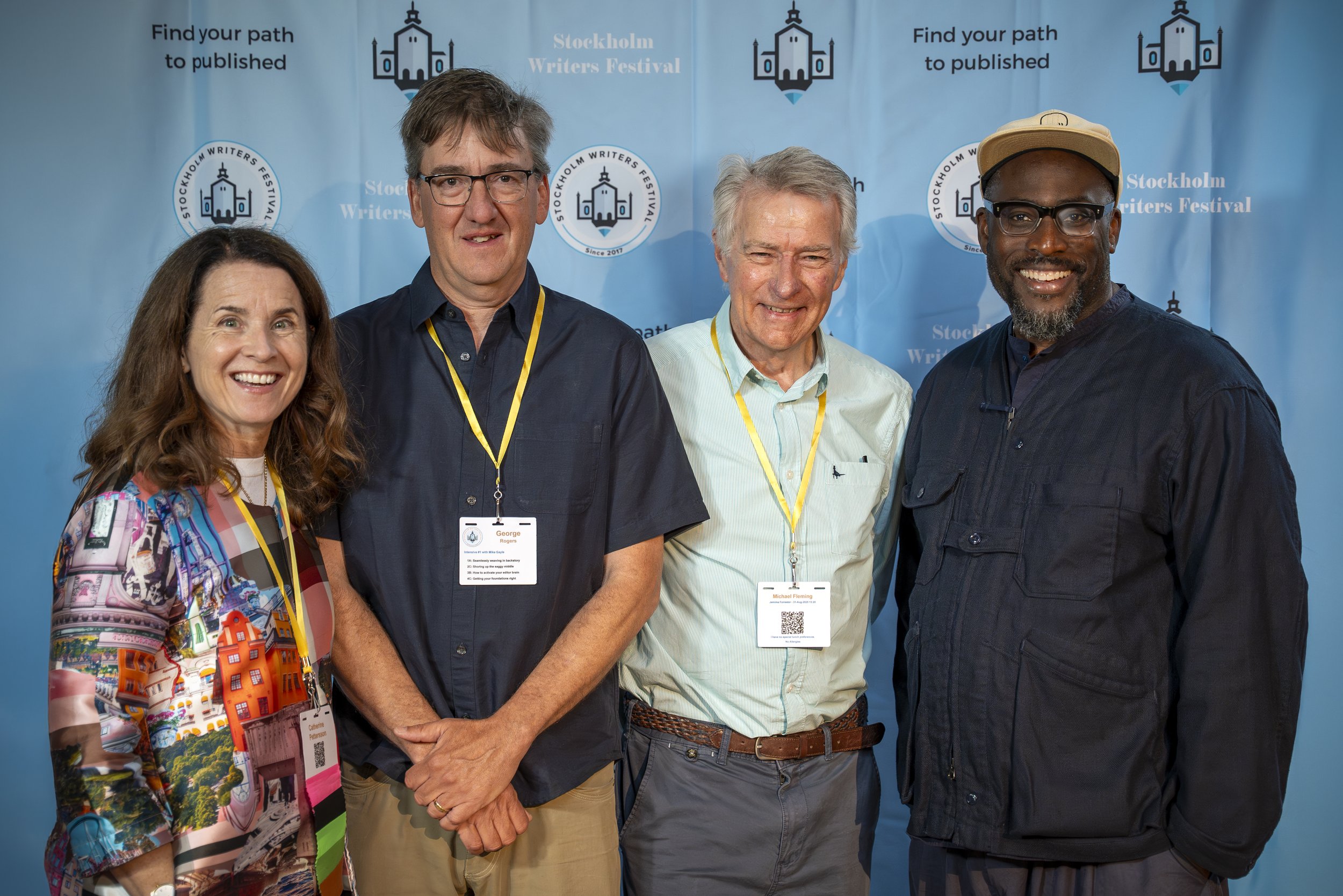 Catherine Pettersson, George Rogers, Michael Fleming and Mike Gayle at SWF2025