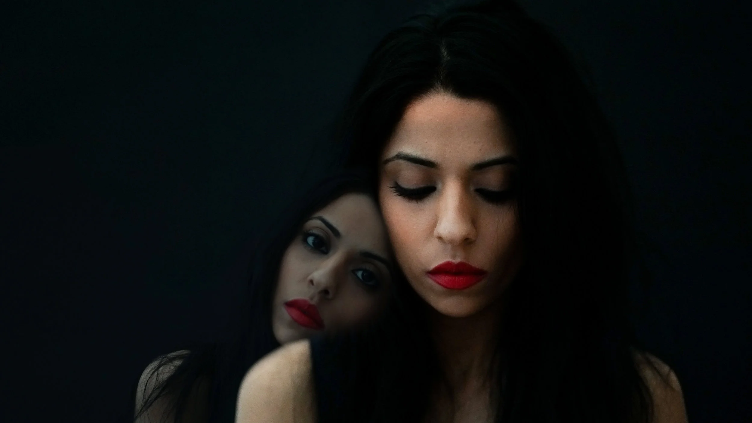 Emerging from darkness - Self Portrait