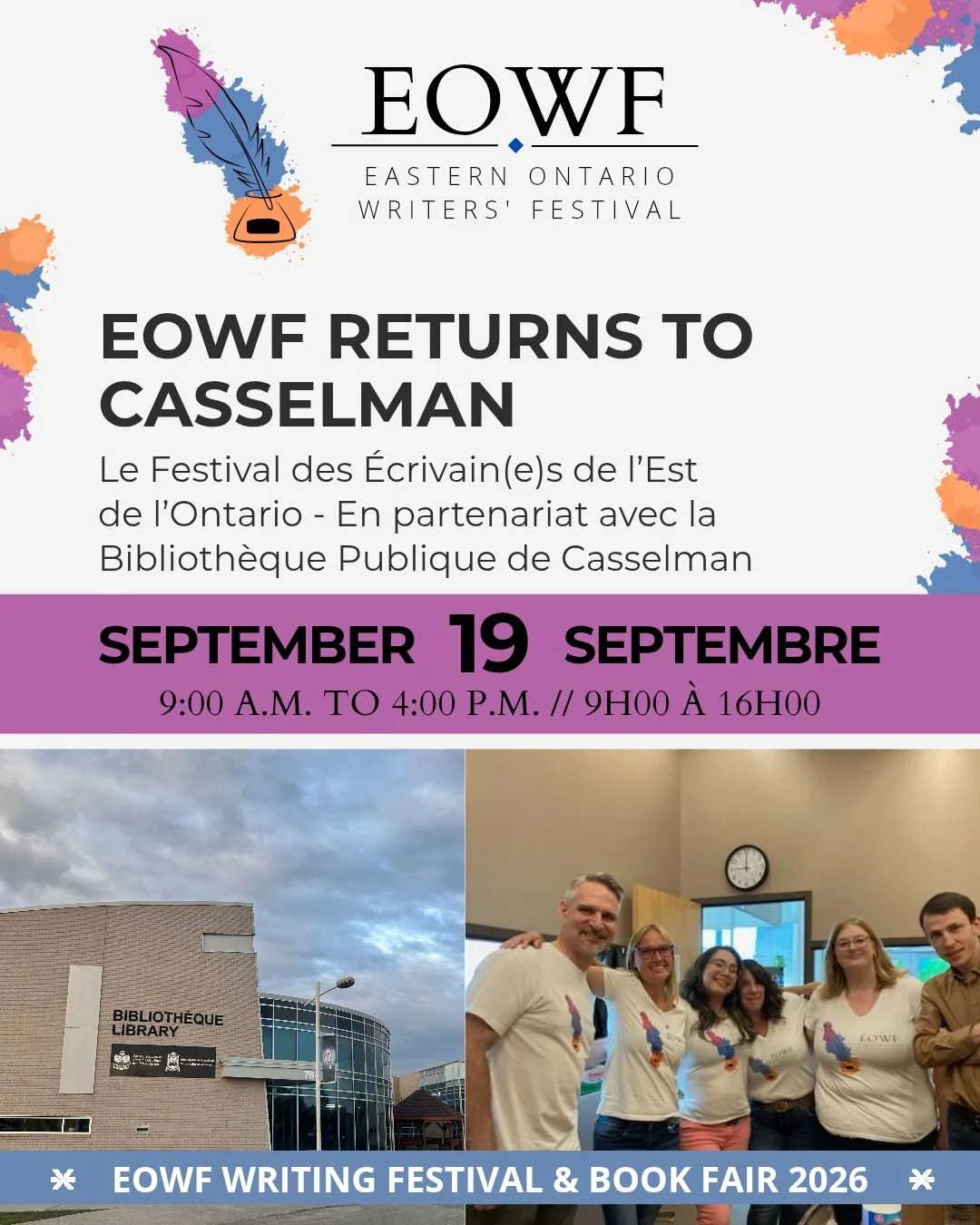 Eastern Ontario Writers Festival