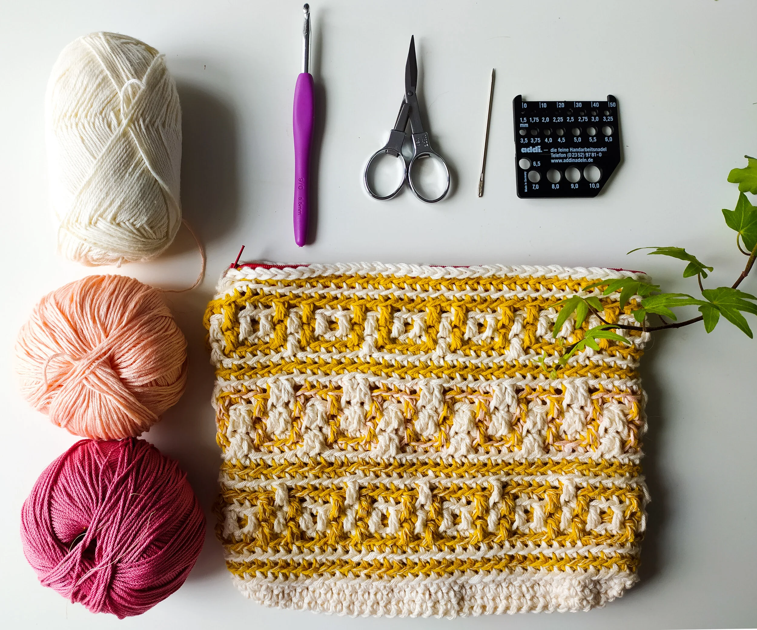 mosaic crochet bag