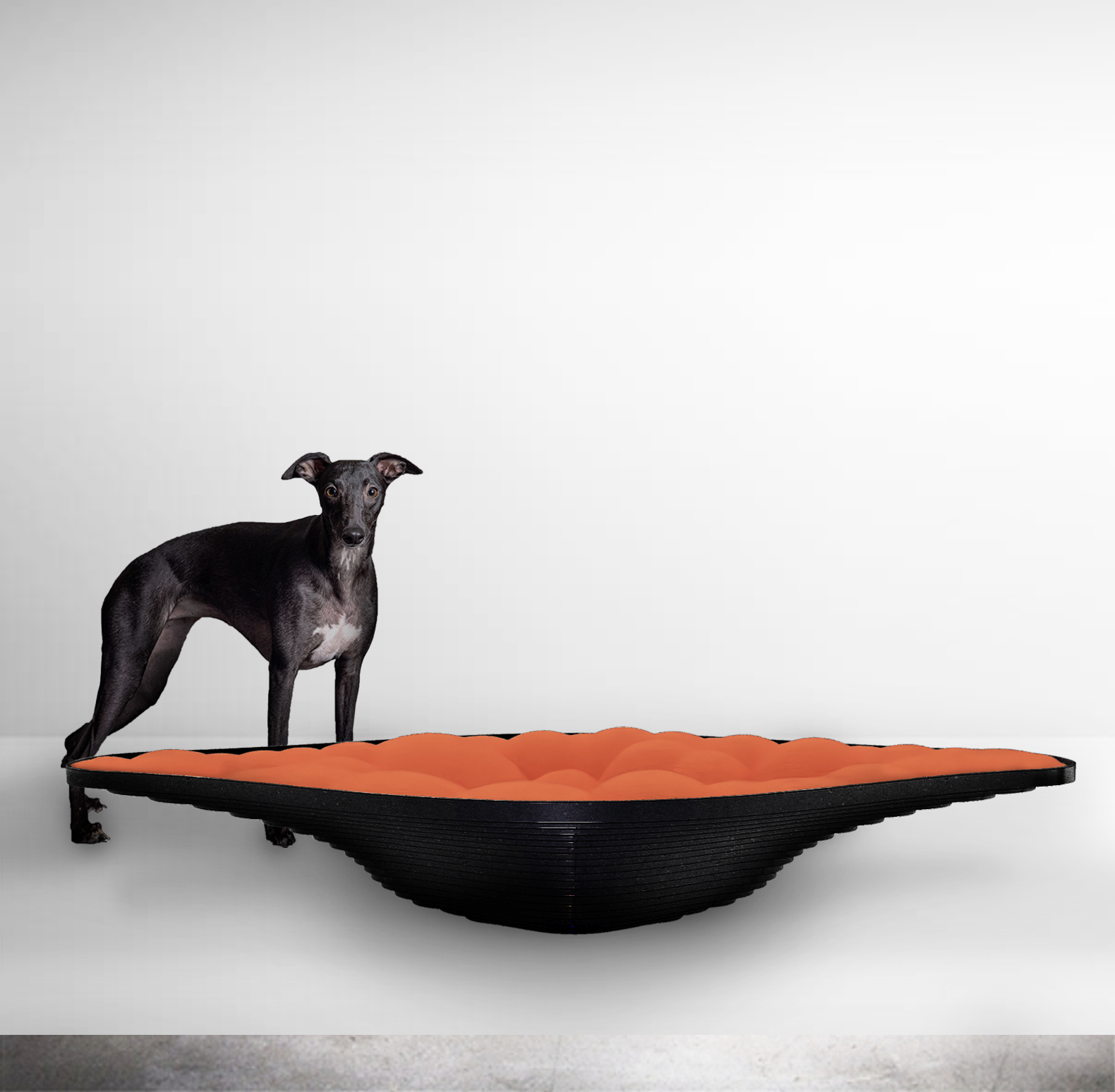 Polysmiths 3D printed space aged dog kennel for Goodwood Estate Barkitecture