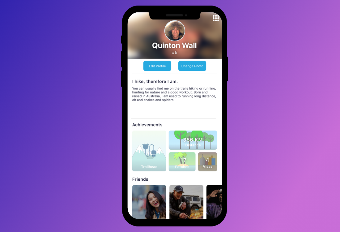 Check out your profile, achievements, and friends right within the app.