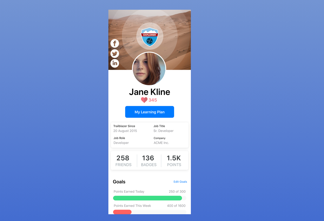 Share your profile with Friends