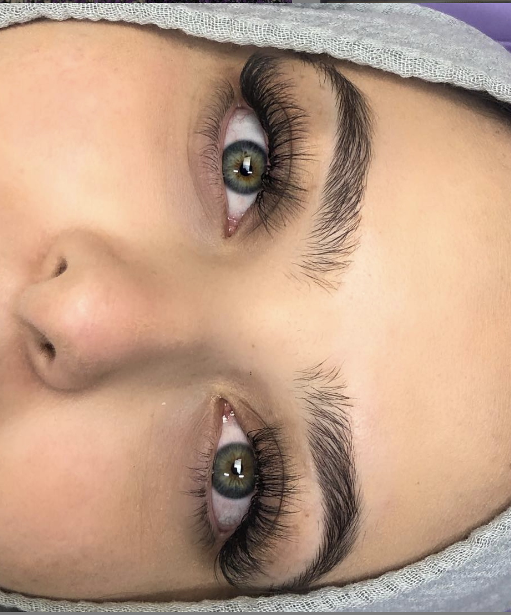 Hyrbid Lash Extensions Milwaukee