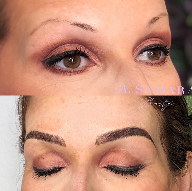 Brow transformation! From sparse hair to nice and fluffy brows with this Microblading and shade technique 😍 .
.
.
#milwaukeemicroblading #microbladingnearme #bestmicrobladingnearme #microbladingbrows #phibrows #beforeandafterbrows #microbladingeyebr
