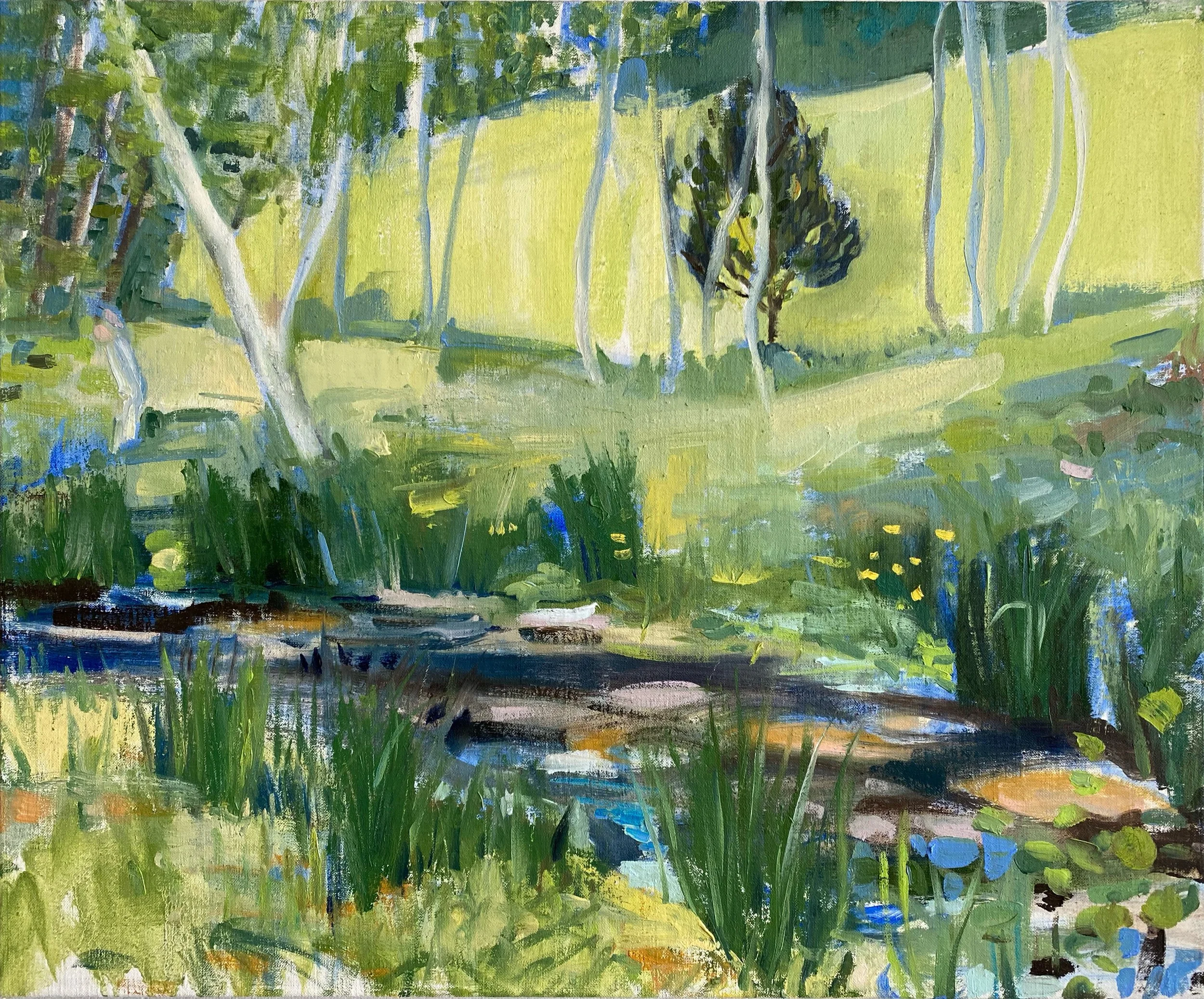   Bird Haven Pond  , 2021. Oil on linen, 20x24"