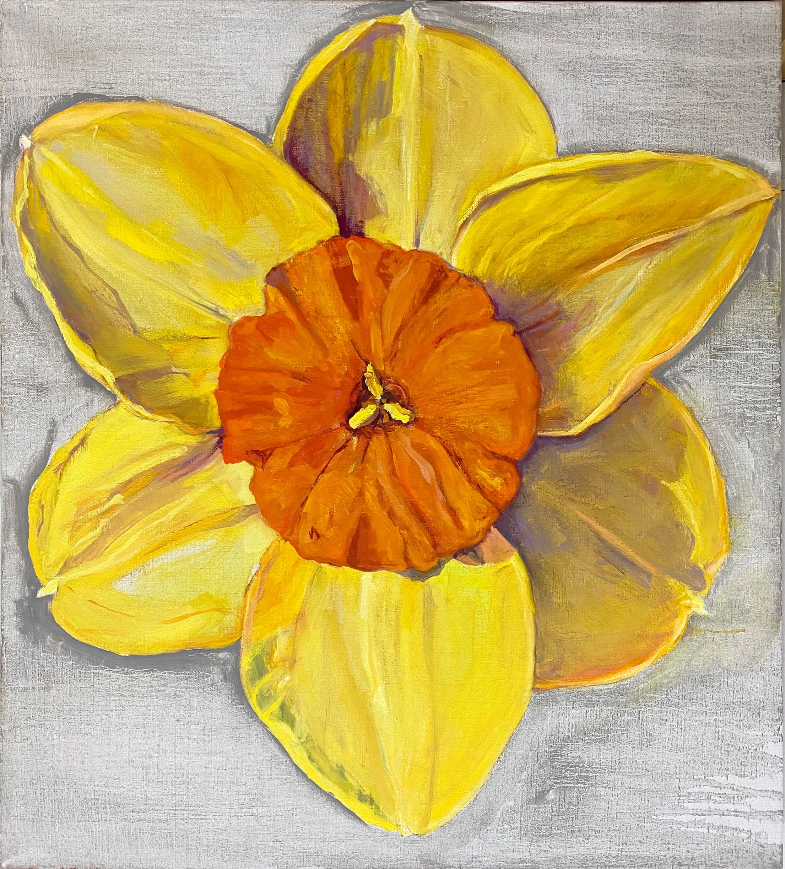 Tripartite Dynamics: Narcissus. 2023. Oil on linen, 36 x 32”/91.4x81 cm (Copy)