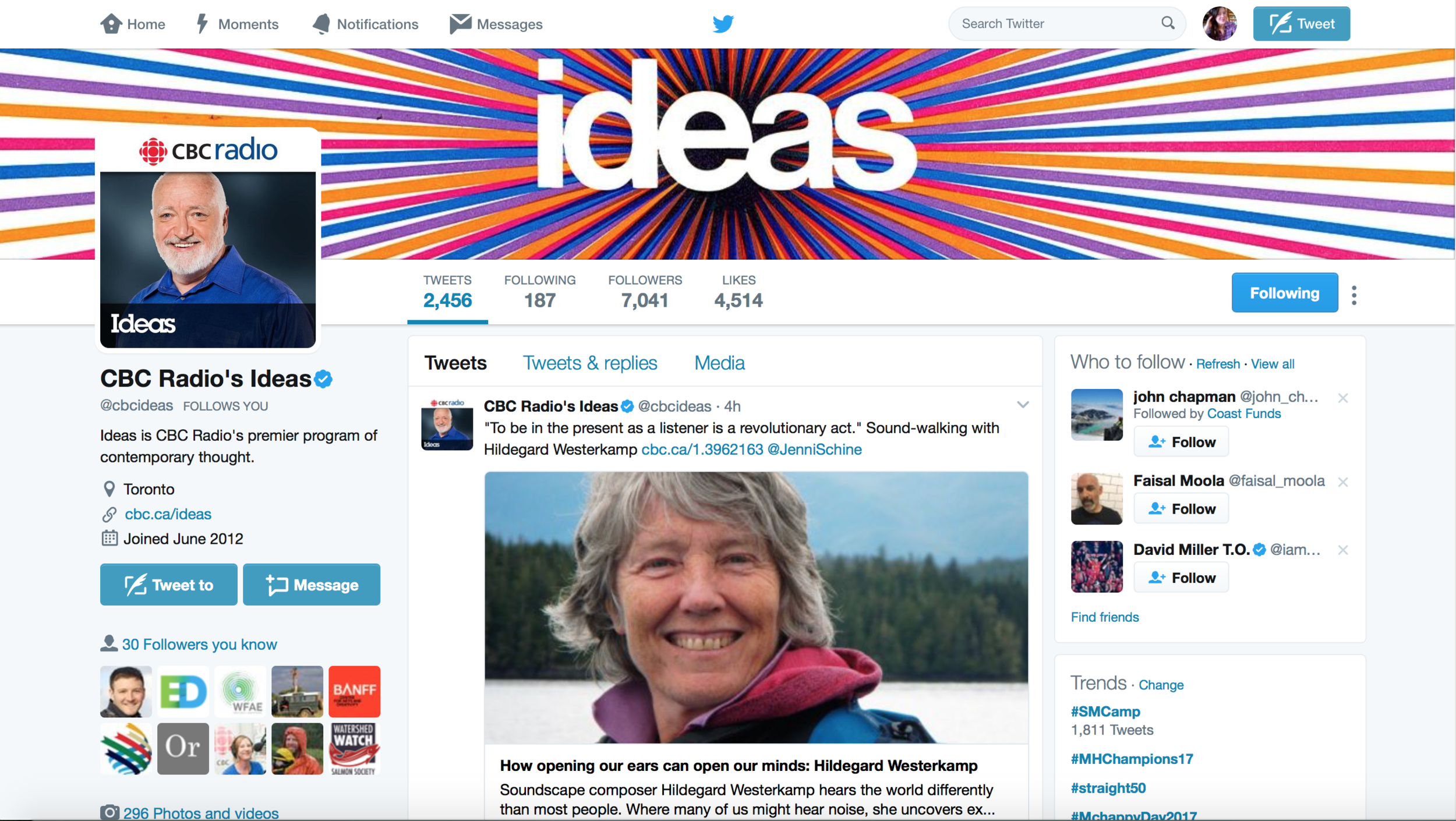 2017 CBC Ideas episode.