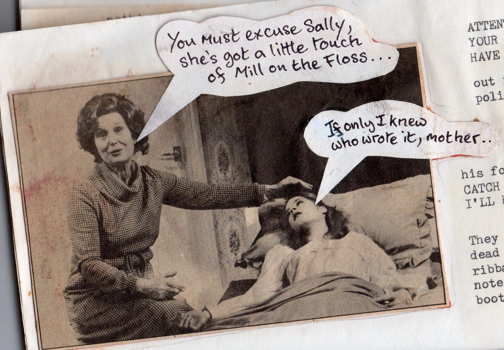 THE ONGOING MYSTERY OF MILL ON THE FLOSS (Part Three : It rhymes with nothing, nothing ever could!)