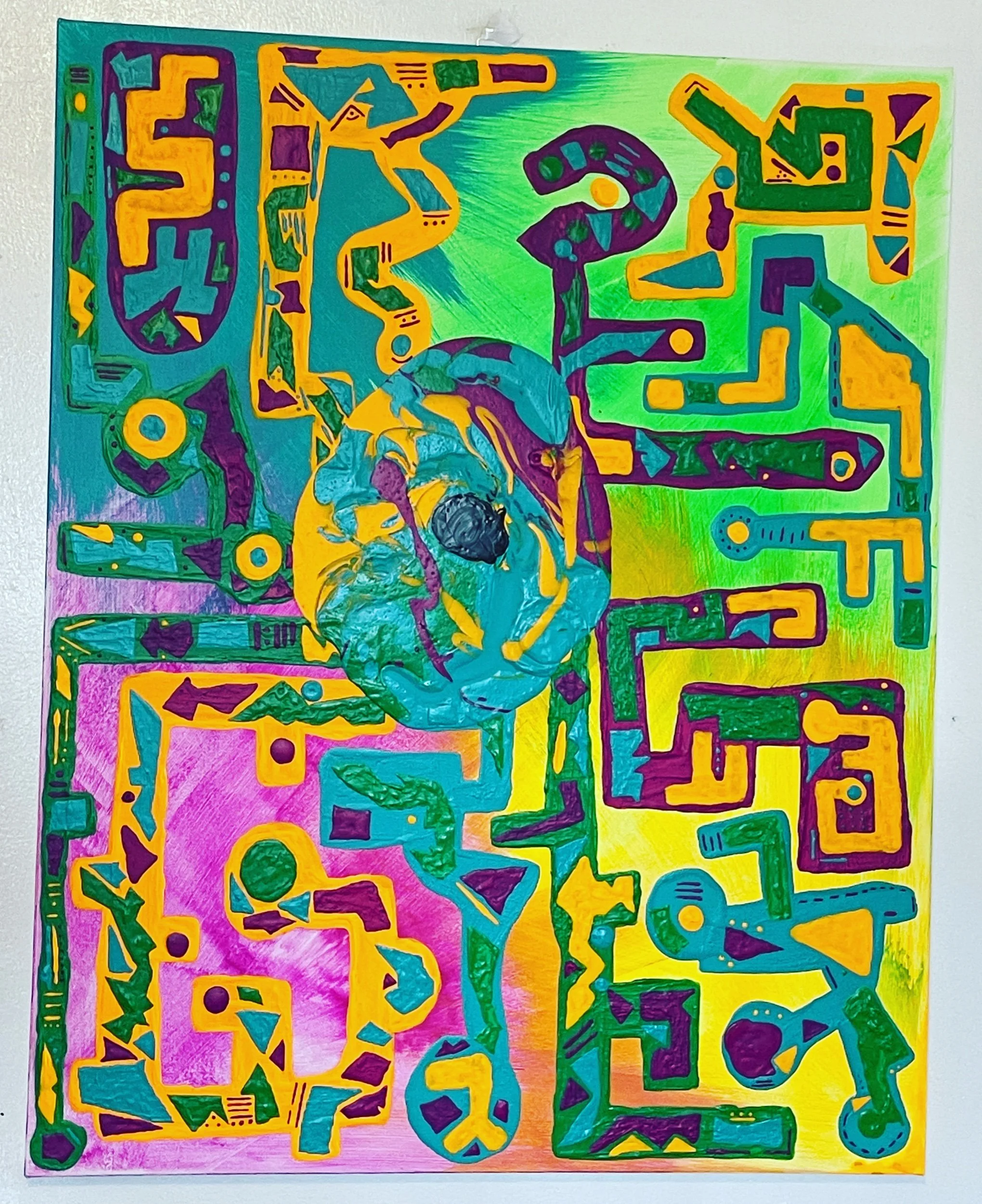 "Portrait of George Floyd", 24x36, Acrylic on Canvas