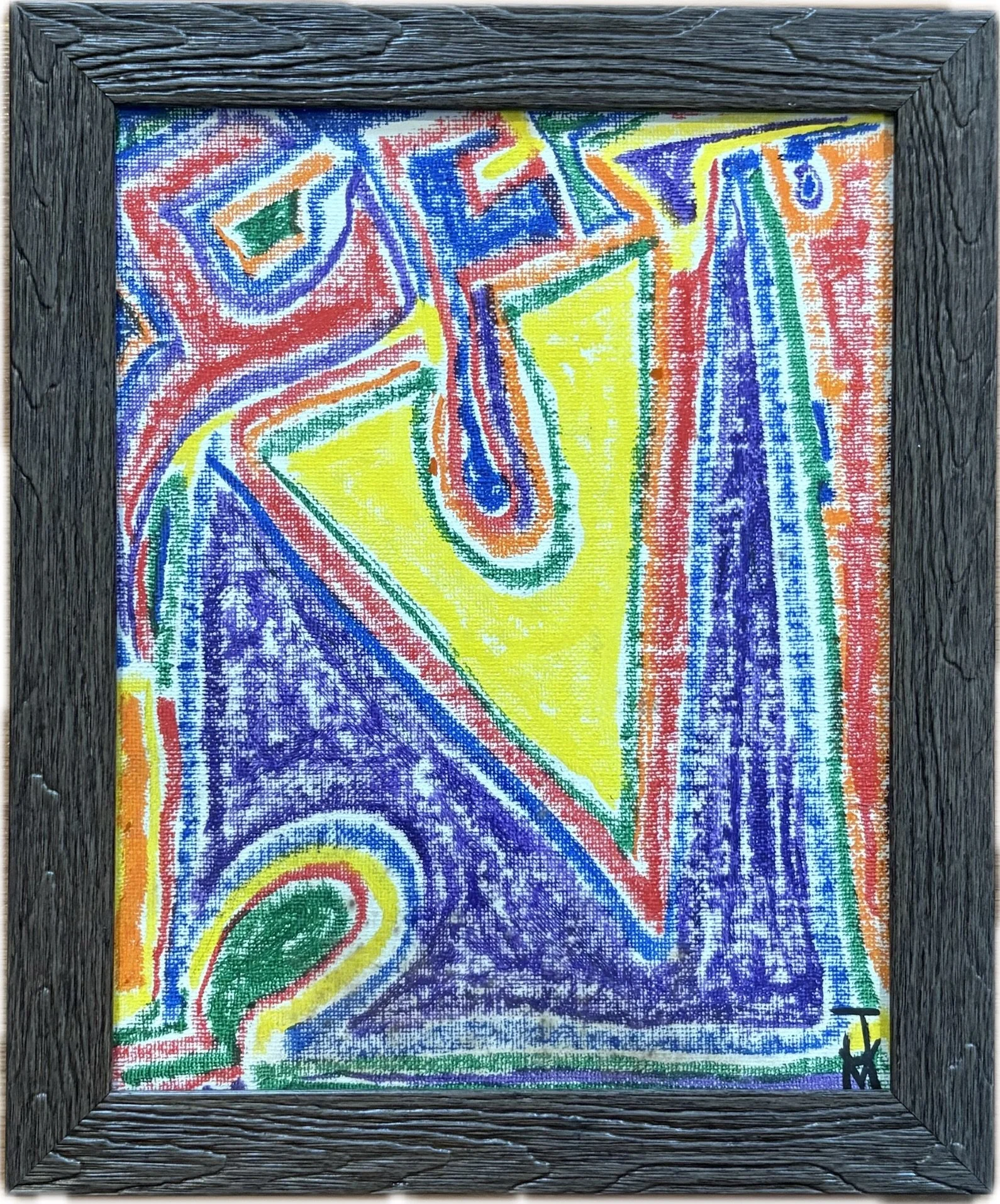 "Untitled", 8x10, Oil Stick on Canvas