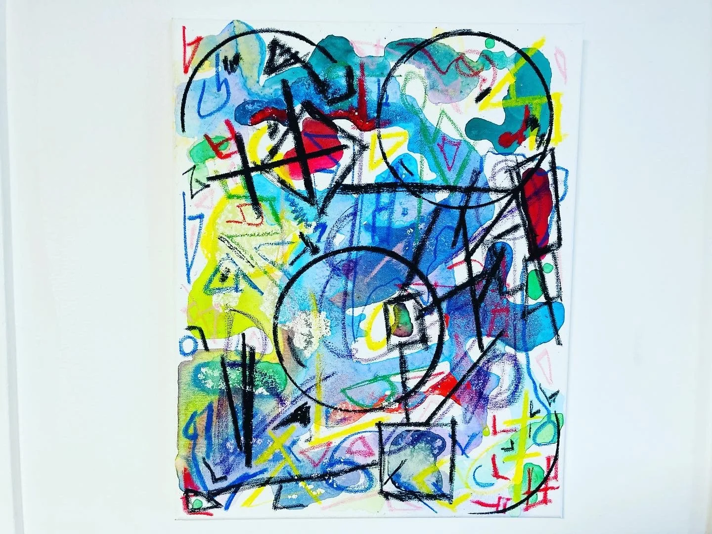 "Untitled", 16x20, Acrylic and Oil Stick on Canvas