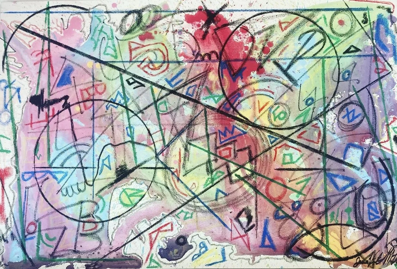 "The Marriage of Figaro", 30x40, Acrylic and Oil Stick on Canvas