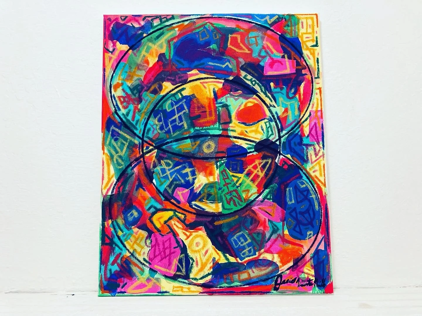 "Untitled", 16x20, Acrylic and Oil Stick