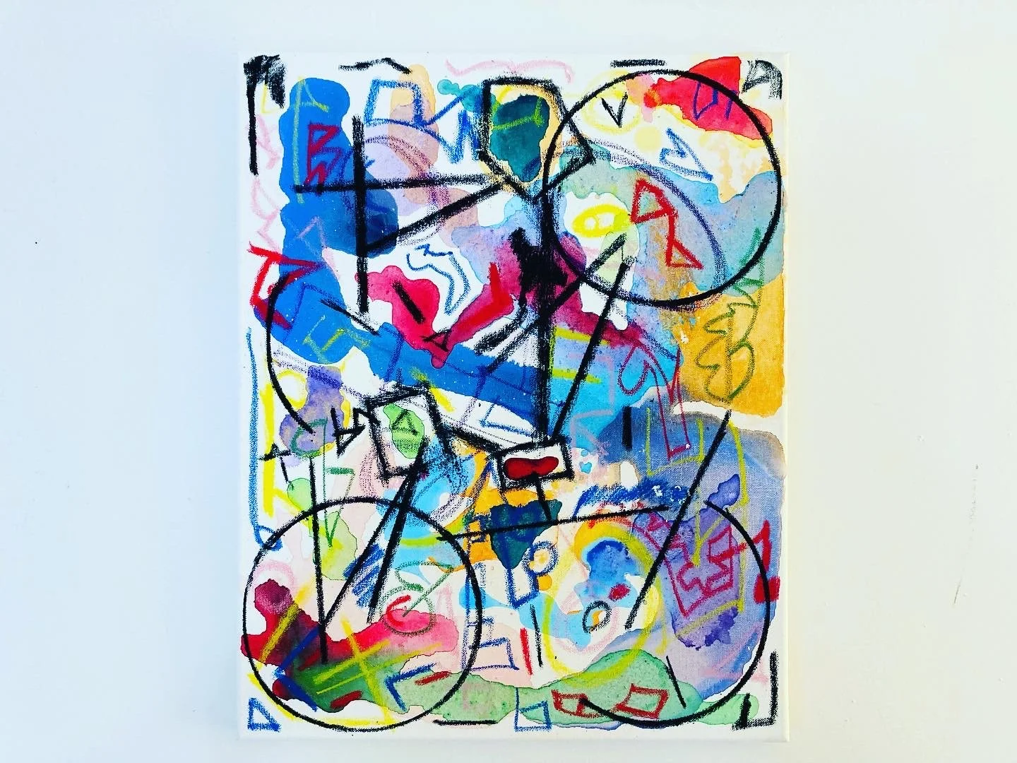 "Untitled" 16x20, Acrylic and Oil on Canvas
